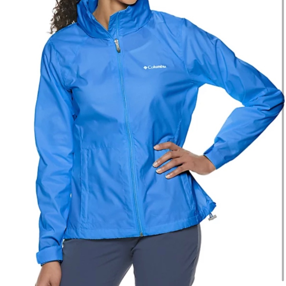 Columbia Harbor Blue Water repellent hooded Jacket small